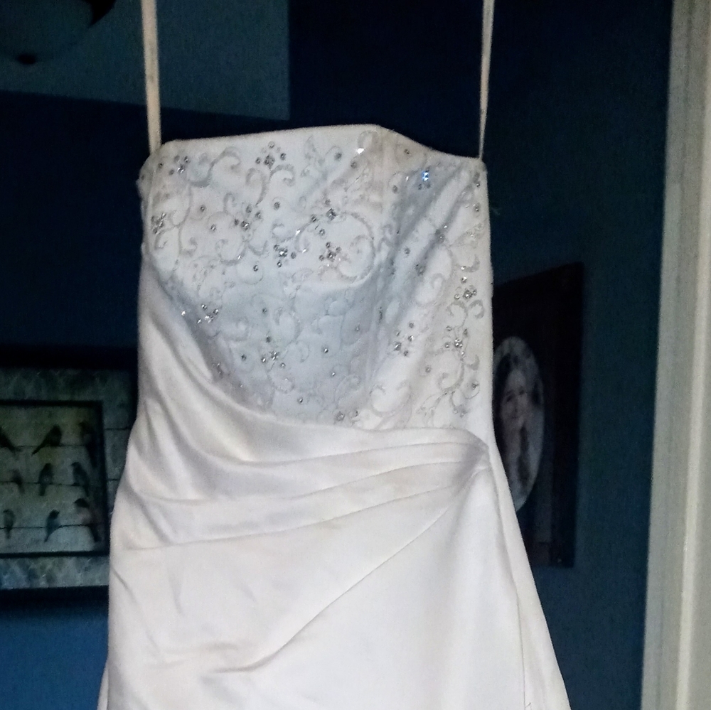 David's Bridal White Michelangelo